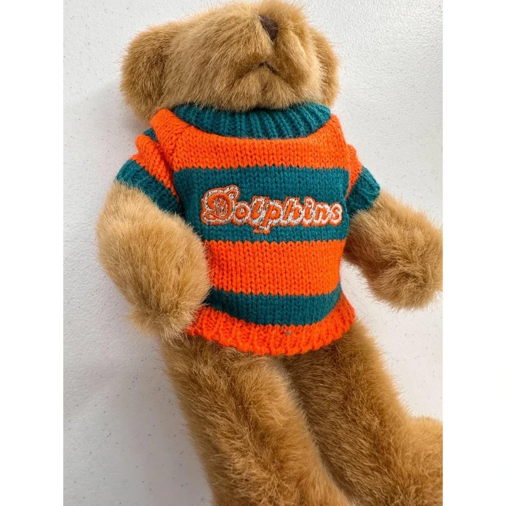 Russ Berrie Miami Dolphins Sweater Teddy Bear Plush‎ 10